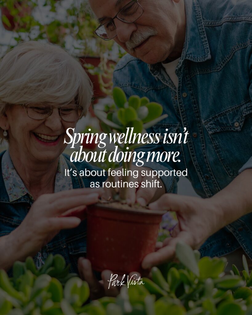 Spring wellness isn't about doing more.
