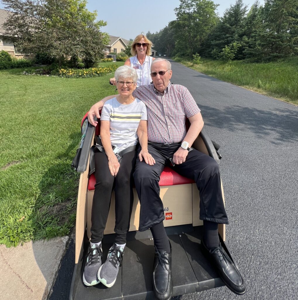 Residents enjoying the outdoors